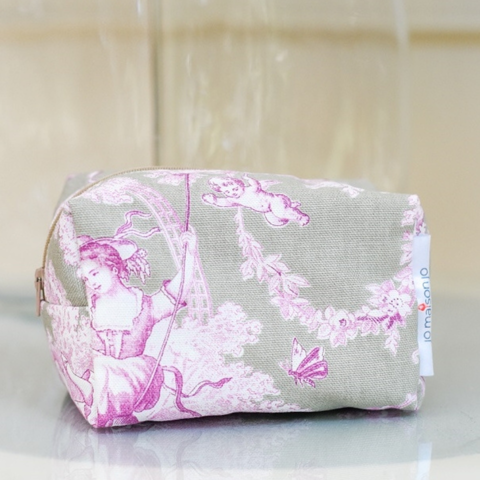 Trousse in Toile de Jouy
