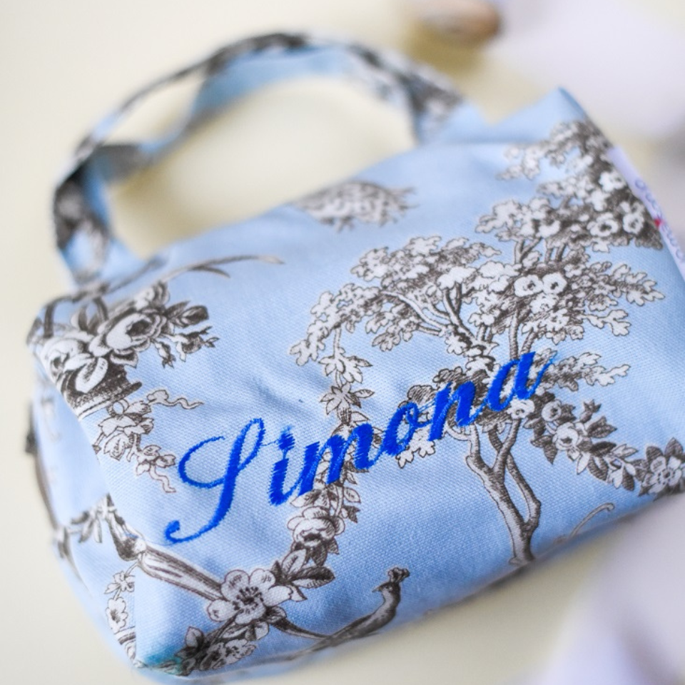 Bag in Toile de Jouy
