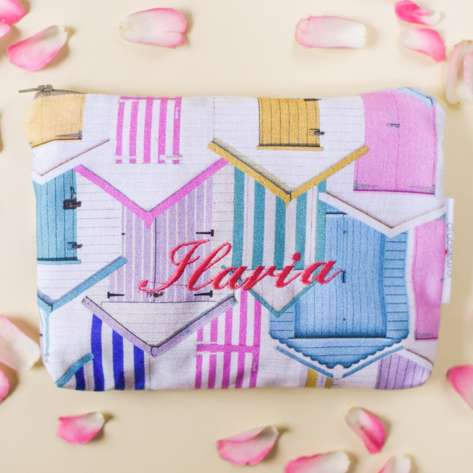 Patterned cotton pochette