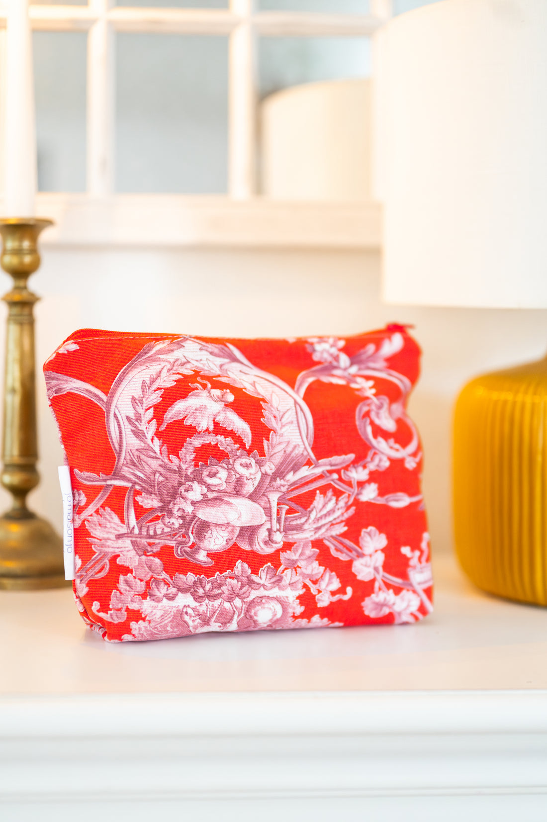 Toile de Jouy clutch bag