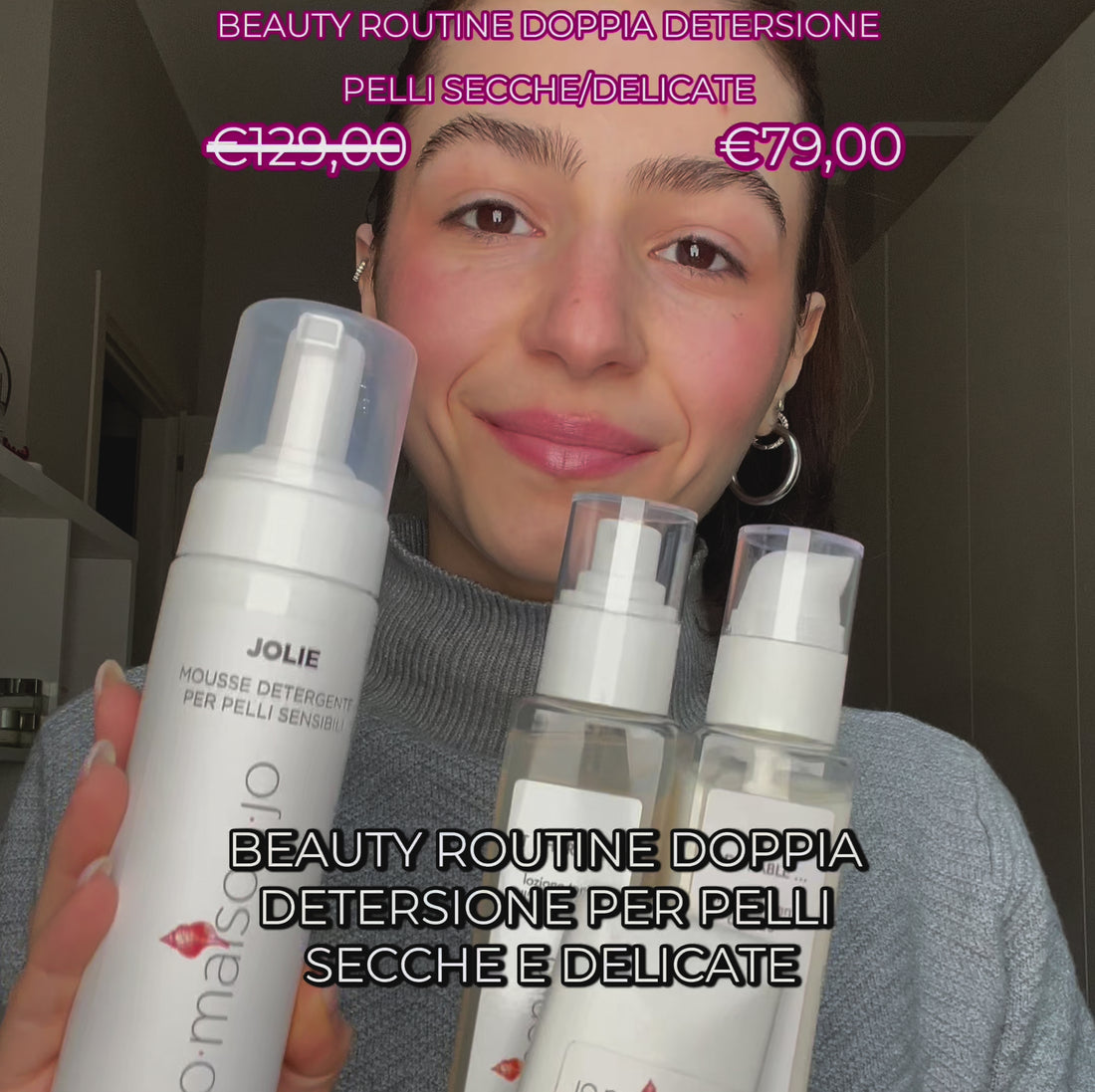 Beauty Routine Doppia Detersione Per Pelli Secche e Delicate